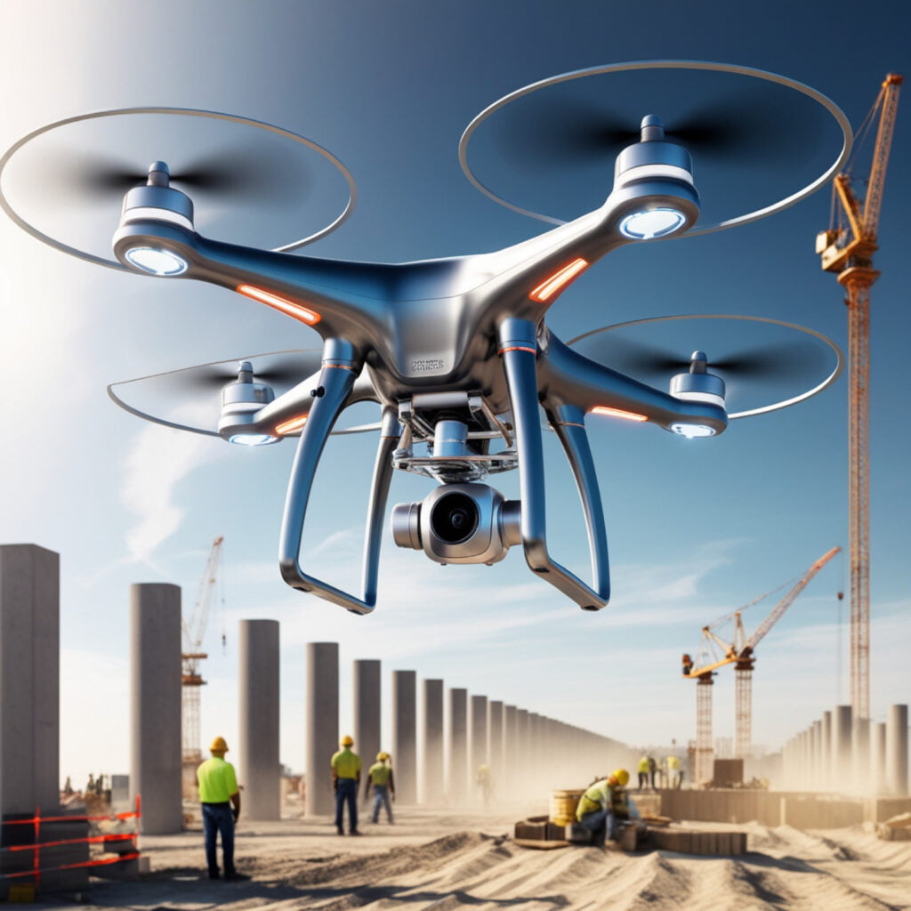 Drone surveying site