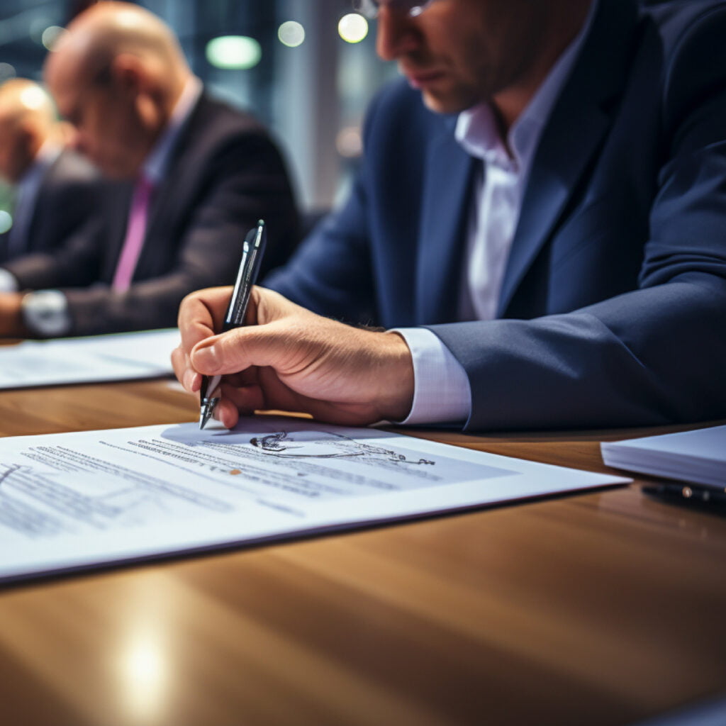 People Signing Agreement (Governance)